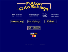 Tablet Screenshot of fultonautosalvage.com